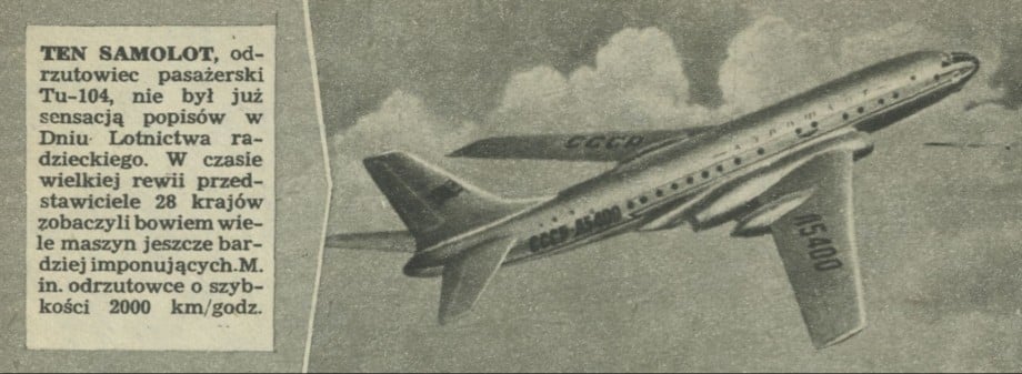 Odrzutowiec pasażerski Tu-104