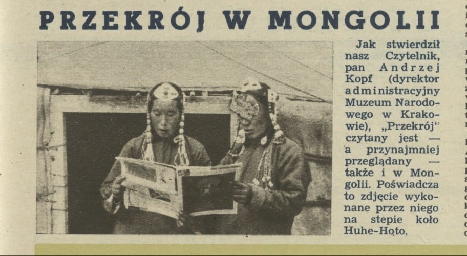 Przekrój w Mongolii
