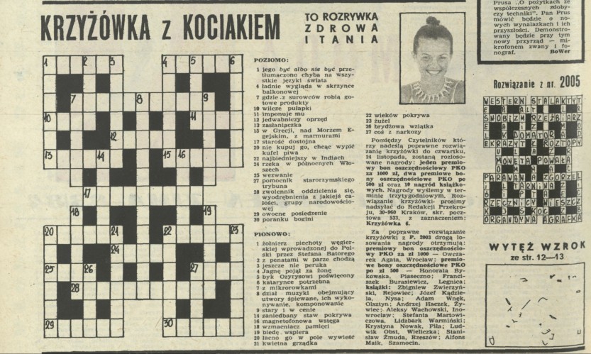 Krzyżówka z kociakiem