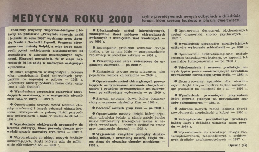 Medycyna roku 2000