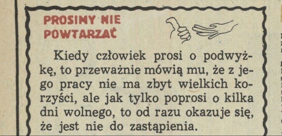 Prosimy nie powtarzać