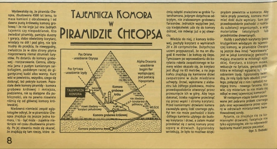 Tajemnicza komora w Piramidzie Cheopsa