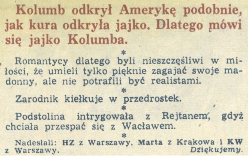 Humor zeszytów