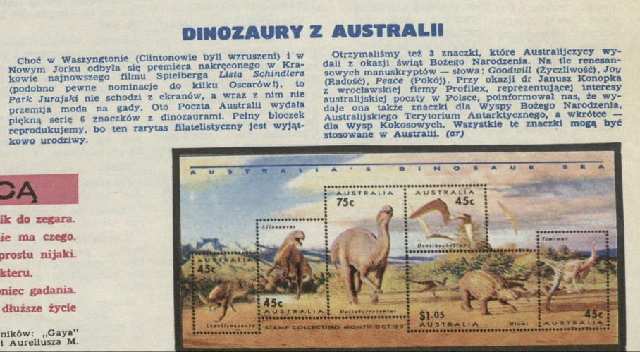 Dinozaury z Australii