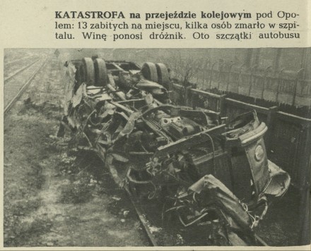 Katastrofa na przejeździe kolejowym