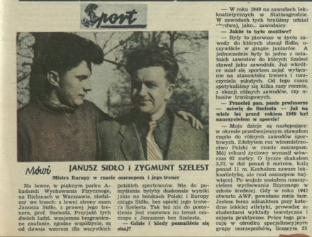 Mówi Janusz Sidło i Zygmunt Szelest