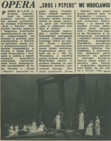 Opera "Eros i Psyche" we Wrocławiu