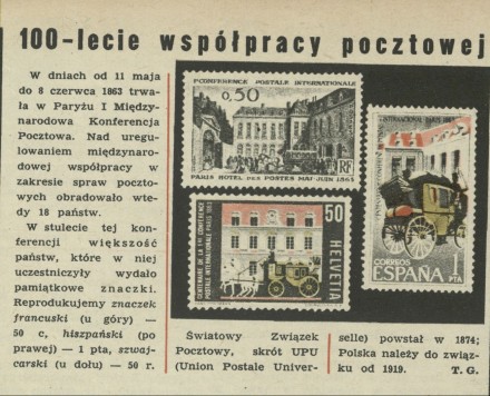 100-lecie współpracy pocztowej