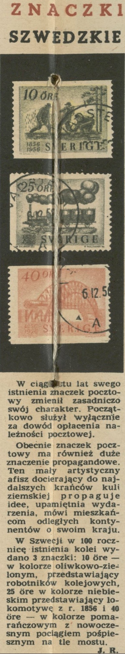 Znaczki szwedzkie