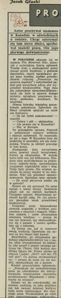 Proszę do nas nie dzwonić!