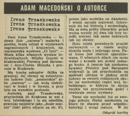 Adam Macedoński o autorce