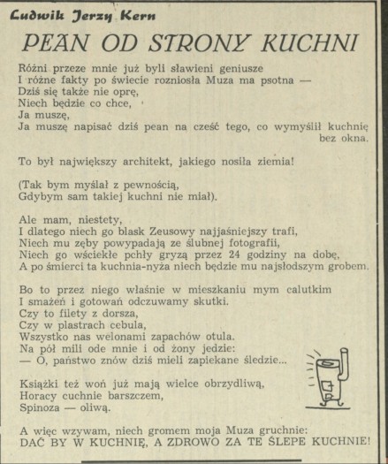 Pean od strony kuchni