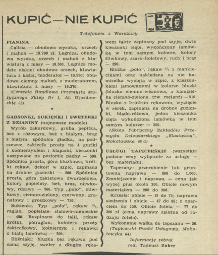 Kupić - nie kupić