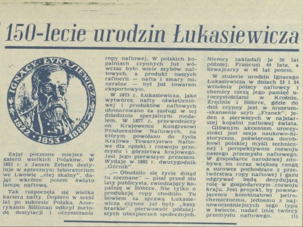 150-lecie urodzin Łukasiewicza