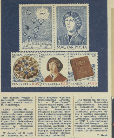 Filatelistyka: Mikołaj Kopernik