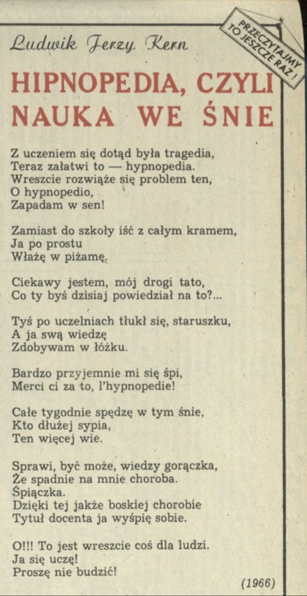 Hipnopedia, czyli nauka we śnie