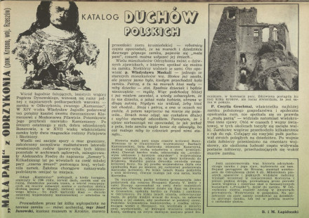 Katalog duchów polskich: "Mała Pani" z Orzykonia