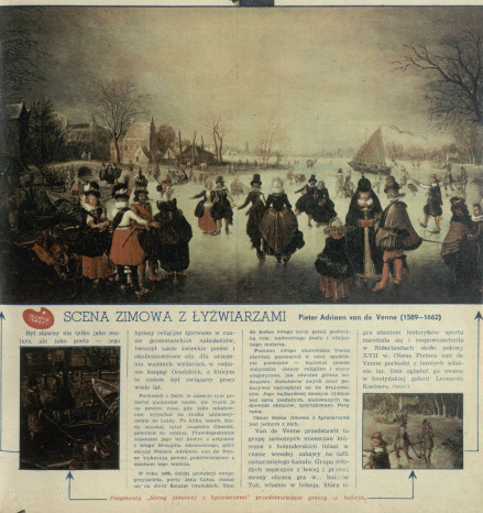 Sławne obrazy: Scena zimowa z łyżwiarzami (de Venne)