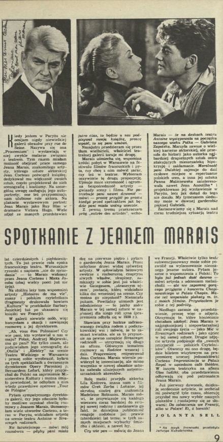 Spotkanie z Jeanem Marais