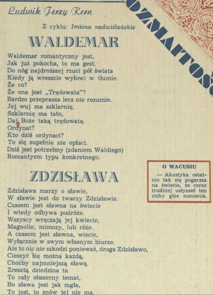 Waldemar, Zdzisława