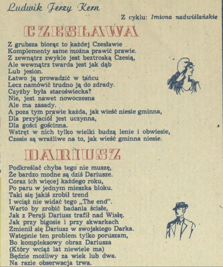 Czesława, Dariusz