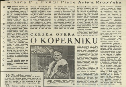 Czeska opera o Koperniku