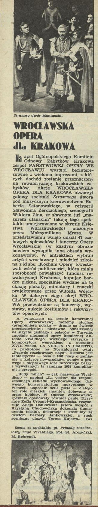 Wrocławska Opera dla Krakowa