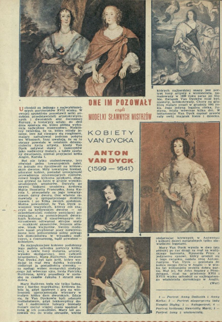 Modelki sławnych mistrzów – Anton Van Dyck