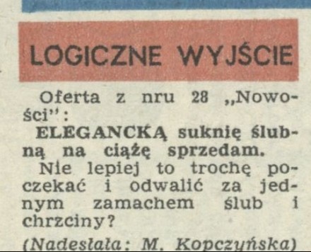 Logiczne wyjście