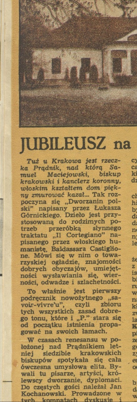 Jubileusz w Prądniku