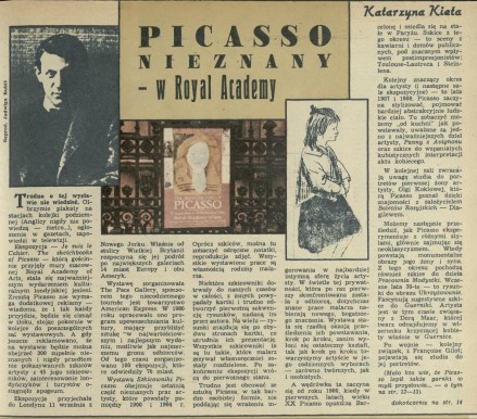 Picasso nieznany - w Royal Academy