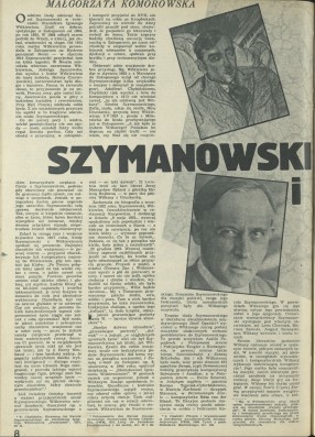 Szymankowski i Witkacy