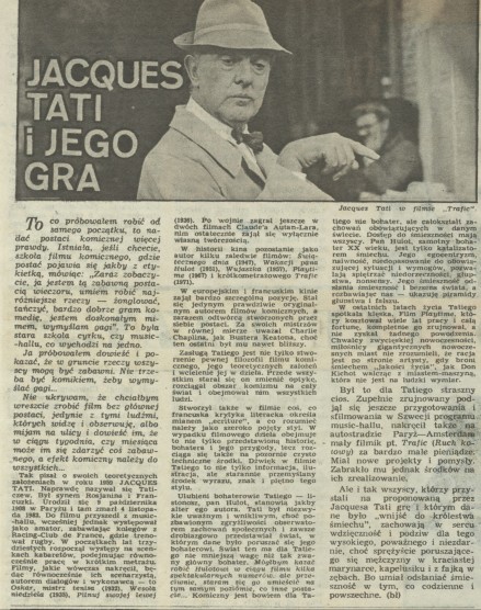 Jacques Tati i jego gra