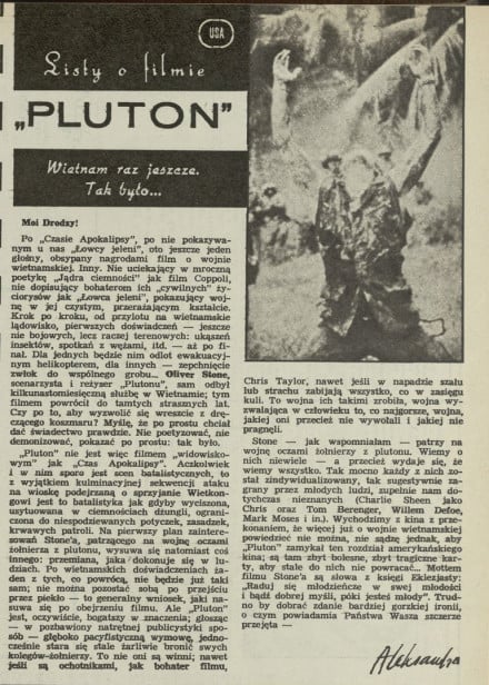"Pluton" – Wietnam raz jeszcze
