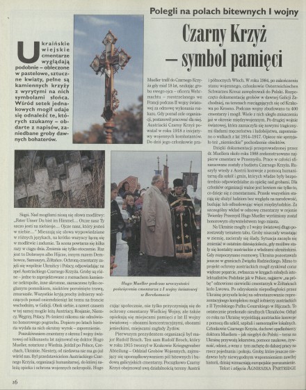 Czarny krzyż-symbol pamięci