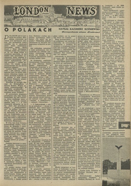 London News o Polakach
