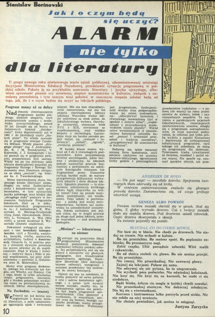 Jak i o czym będą się uczyć? Alarm nie tylko dla literatury