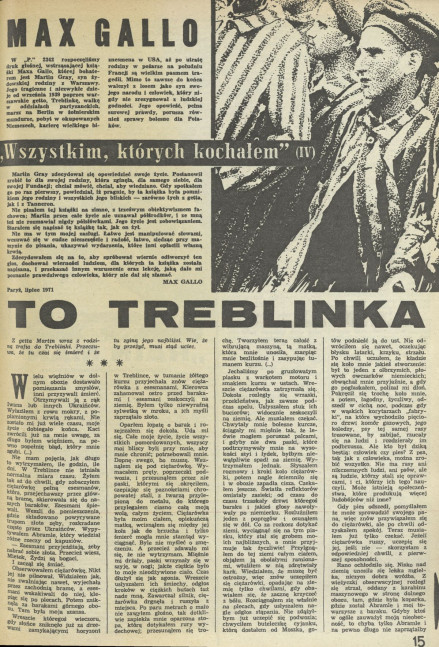 "Wszystkim, których kochałem" (4) To Treblinka