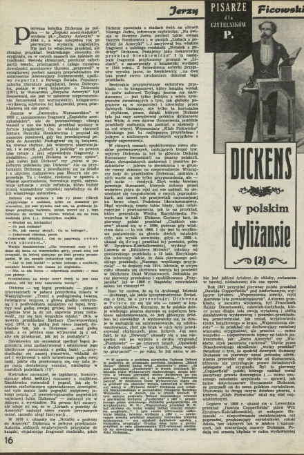 Pisarze dla czytelników P. Dickens w polskim dyliżansie