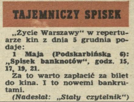 Tajemniczy spisek