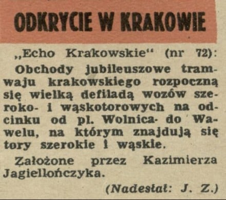 Odkrycie w Krakowie