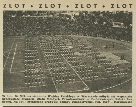 Zlot Młodych Przodowników (stadion Wojska Polskiego w Warszawie)