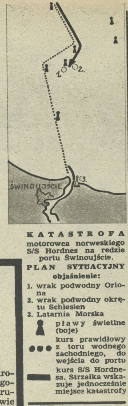 Katastrofa motorowca norweskiego S/S Hordes na redzie portu Świnoujście