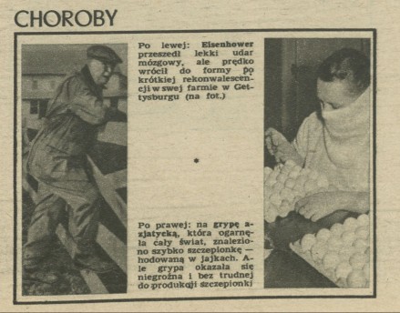 Przekrój roku 1957 - Choroby