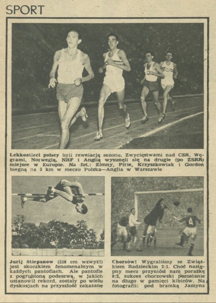 Przekrój roku 1957 - Sport