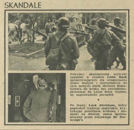 Przekrój roku 1957 - Skandale