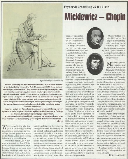 Mickiewicz - Chopin