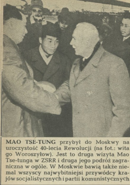 Mao Tse-Tung przybył do Moskwy