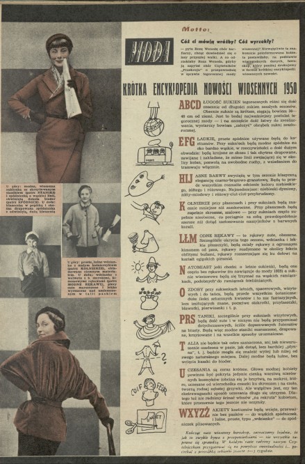 Krótka encyklopedia nowości wiosennych 1950