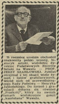 75. rocznica urodzin prof. Jerzego Szabłowskiego 